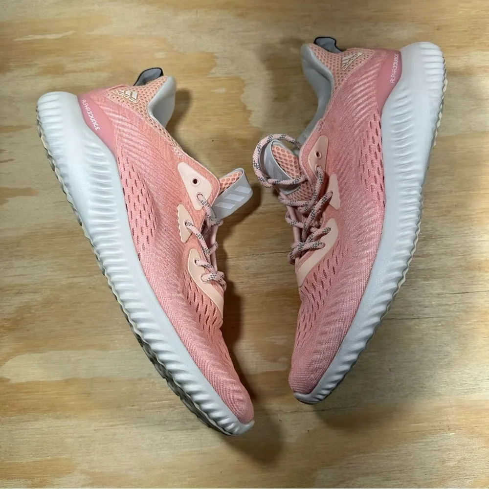 Adidas Alphabounce Coral Athletic Shoes Women’s Size 9